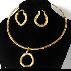 Set of Necklace earring pendant
